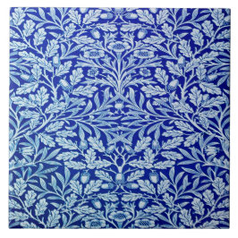 William Morris Blue Design Keramik Tile. Fliese