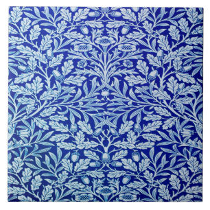 William Morris Blue Design Keramik Tile. Fliese