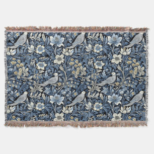 William Morris Blue Foliage Muster Wallpaper Decke