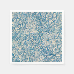 William Morris - Blue Marigold Floral Serviette