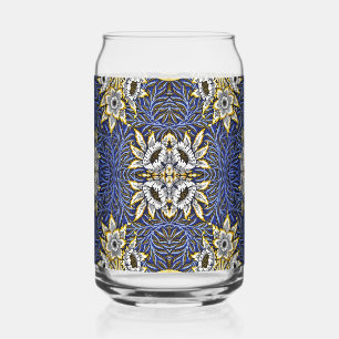 William Morris Blue und Gold Tulip Willow Design Dosenglas
