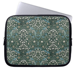 William Morris Blue White & Green Floral Laptopschutzhülle