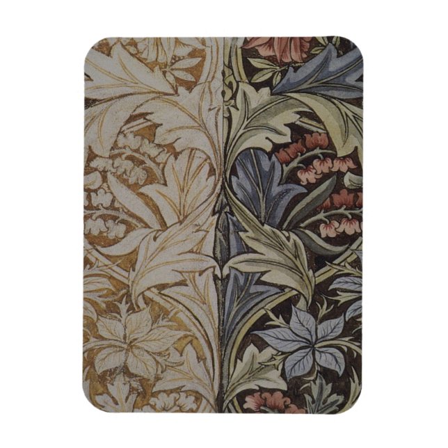 William Morris Bluebell Tapestry Design Magnet (Vertikal)