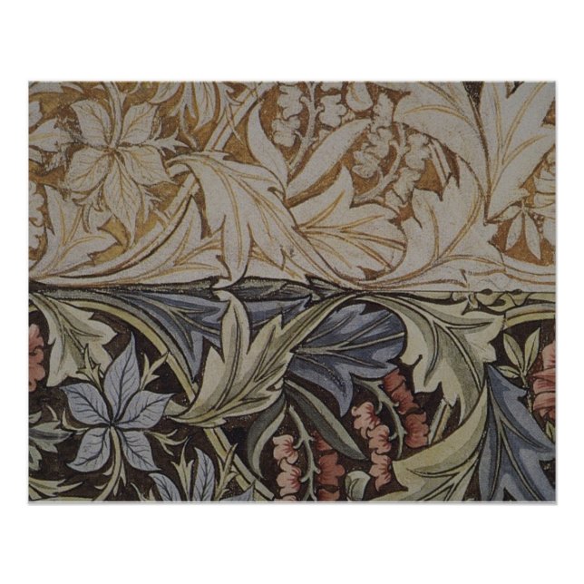 William Morris Bluebell Tapestry Design Poster (Vorderseite)