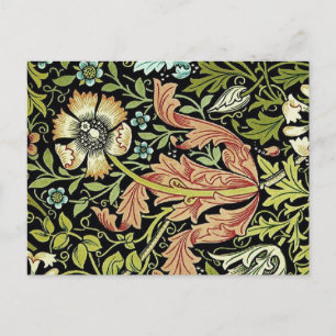 William Morris Blume Design Postkarte