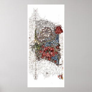 William Morris Blume elegante Blumengrafik Poster