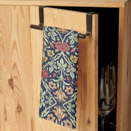 William Morris Blume Foliage Green Yellow Red Geschirrtuch