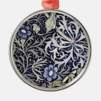 William Morris Blume Silbernes Ornament
