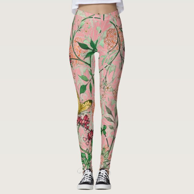William Morris BLUME UND BUTTERFLIS Leggings (Vorderseite)