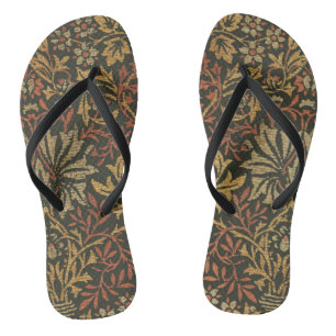 William Morris Blumen-Gardinen-Tapete Flip Flops