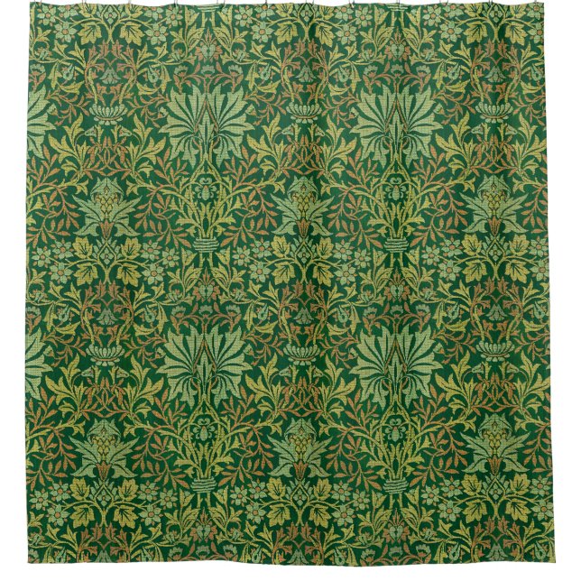 William Morris "Blumengarten" Duschvorhang (Vorderseite)