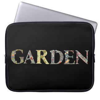 William Morris Blumengarten Motto und Rahmen Laptopschutzhülle
