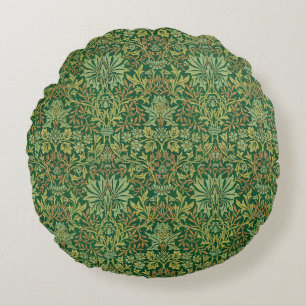 William Morris "Blumengarten" Rundes Kissen