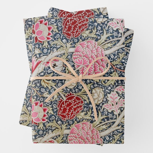 William Morris, Blumenmuster Geschenkpapier Set (Beispiel)