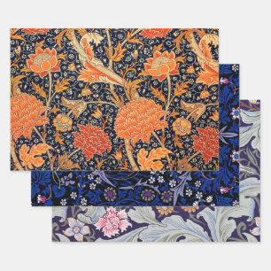 William Morris, Blumenmuster Geschenkpapier Set