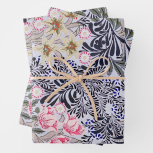 William Morris, Blumenmuster Geschenkpapier Set