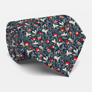 William Morris Blumenmuster Krawatte