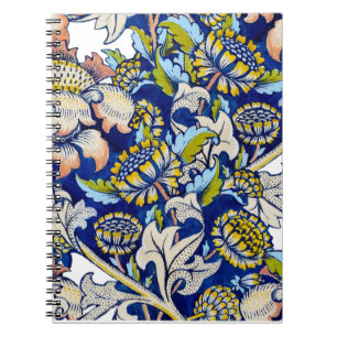 William Morris' Blumenmuster Notizblock