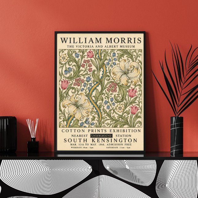William Morris Blumenposter | Vintage Botanik Poster (Von Creator hochgeladen)