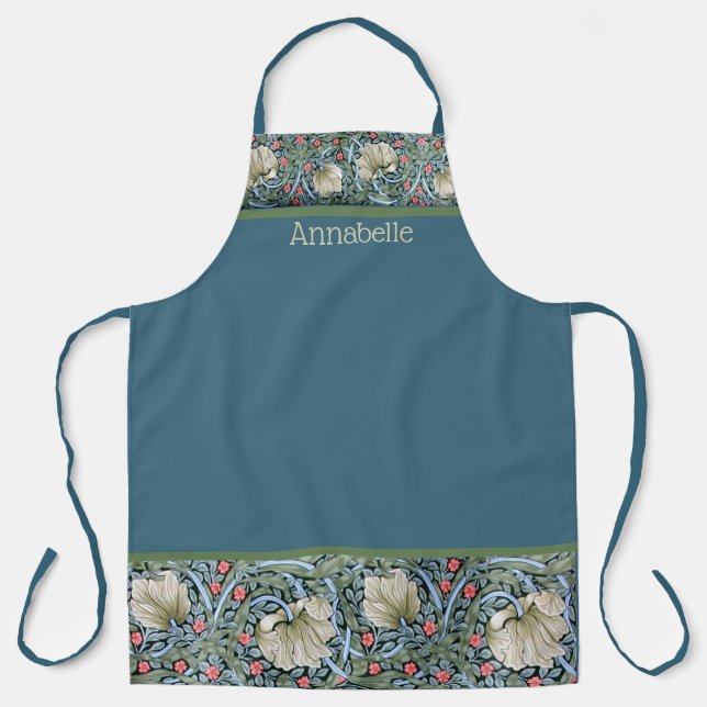 William Morris Blumenprint personalisiert Schürze (Vorderseite)