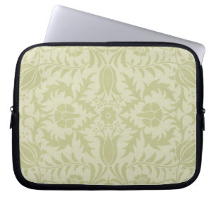 William Morris Borage vintage weiches grünes Damas Laptopschutzhülle