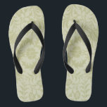 William Morris Borage Wedding Soft Green Flip Flops<br><div class="desc">Dieses wunderschöne antike Muster basiert auf dem William Morris Borage Tapete Design aus der Mitte des 19. Jahrhunderts. Ein schönes Muster für weiche und schöne Geschenke,  traditionelle Hochzeiten und Feiern,  es ist subtil und prächtig.</div>
