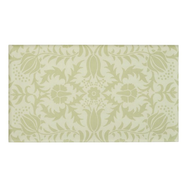 William Morris Borage Wedding Soft Green Namenschild (Vorderseite)