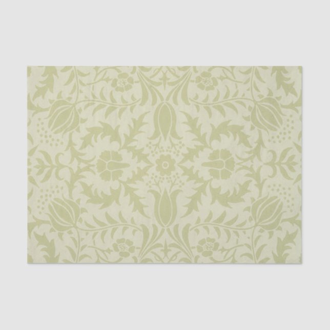 William Morris Borage Wedding Soft Green Seidenpapier (Vorderseite)