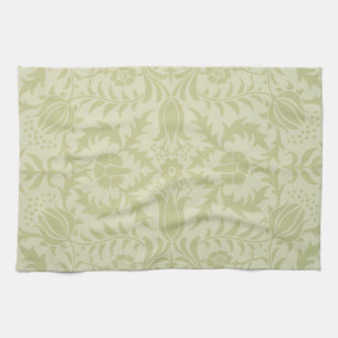 William Morris Boretsch vintage weiches grünes Dam Geschirrtuch