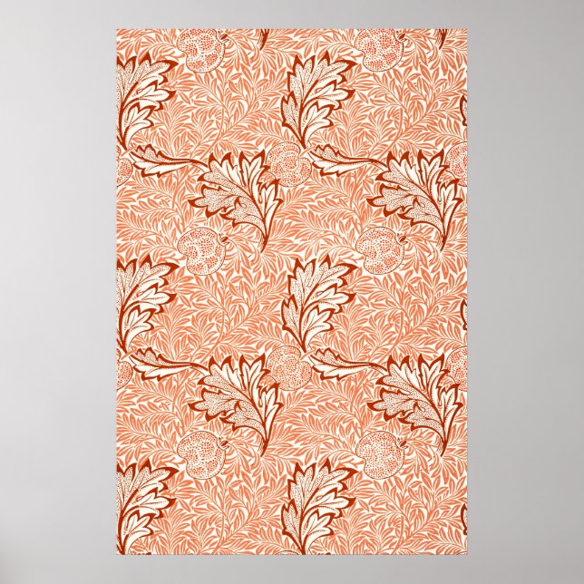 William Morris Botanical Apple Design Poster (Vorne)