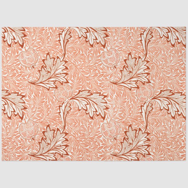 William Morris Botanical Apple Design Seidenpapier (Vorderseite)