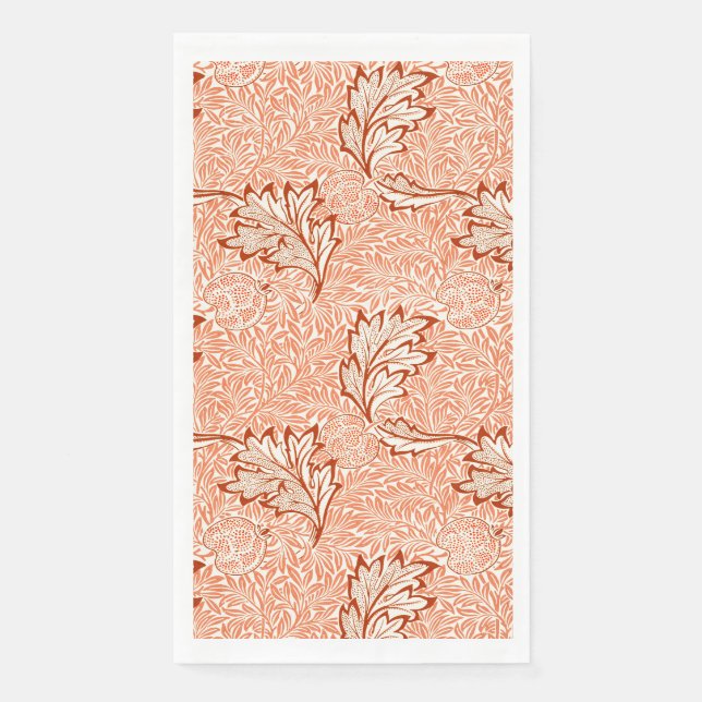 William Morris Botanical Apple Design Serviette (Vorderseite)