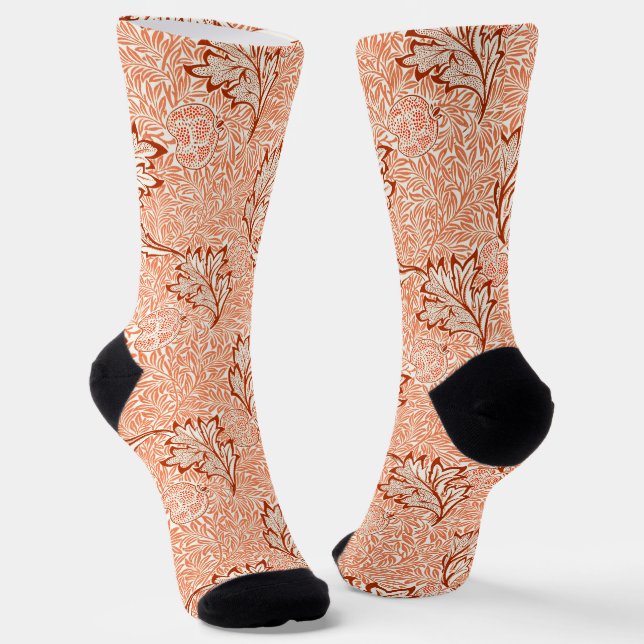 William Morris Botanical Apple Design Socken (Gewinkelt)