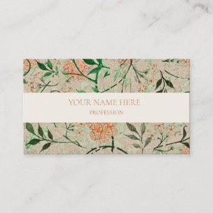 WILLIAM MORRIS BOTANICAL PATTERING BUSINESS CARD VISITENKARTE