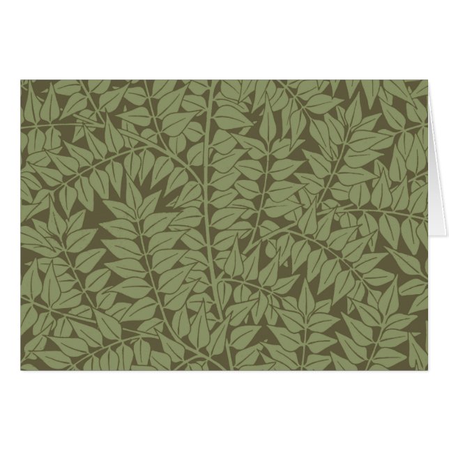 William Morris Branch Blätter Wallpaper (Vorderseite (Horizontal))