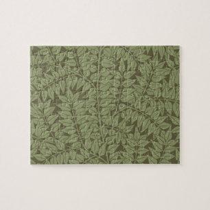 William Morris Branch Blätter Wallpaper Puzzle
