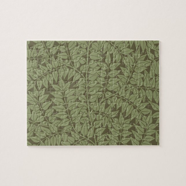 William Morris Branch Blätter Wallpaper Puzzle (Horizontal)