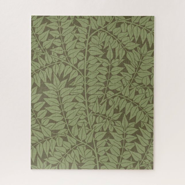 William Morris Branch Blätter Wallpaper Puzzle (Vertikal)
