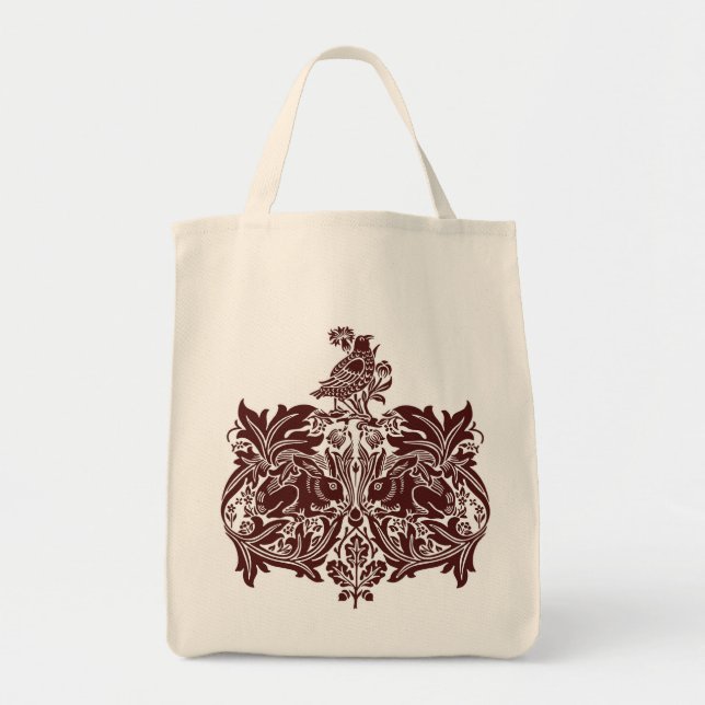 William Morris Brer Rabbit Detail-Shopper Tragetasche (Vorne)