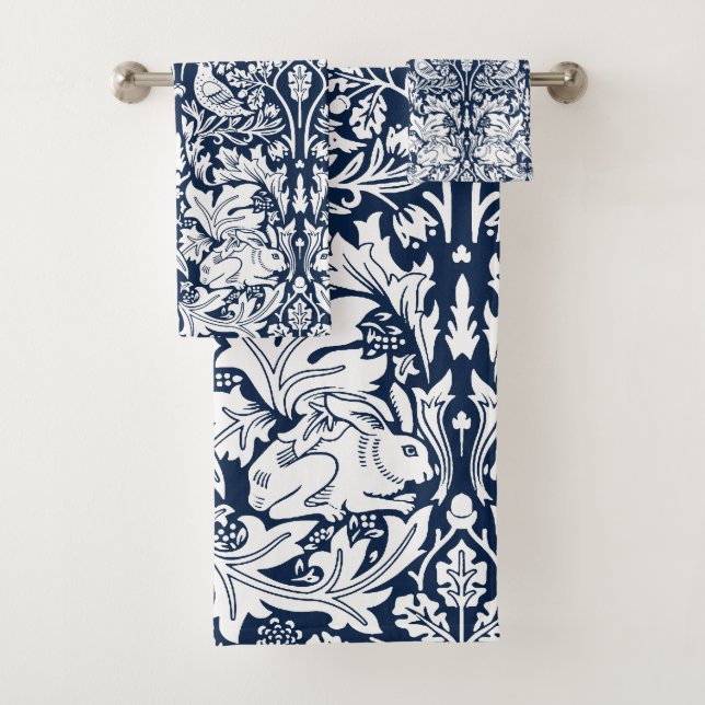 William Morris Brer Rabbit Pattern Badhandtuch Set (Insitu)