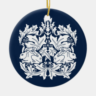 William Morris Brer Rabbit Pattern Keramik Ornament