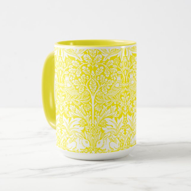 William Morris Brer Rabbit Vintag Pattern Tasse (Vorderseite Links)