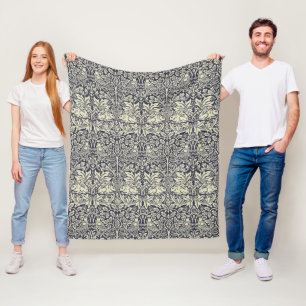 William Morris Brer Rabbit Vintage Blaues Muster Fleecedecke
