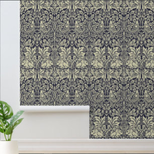 William Morris Brer Rabbit Vintage Blaues Muster Tapete