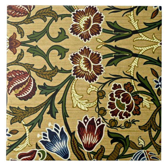 William Morris - Brocade, Fliese (Vorderseite)