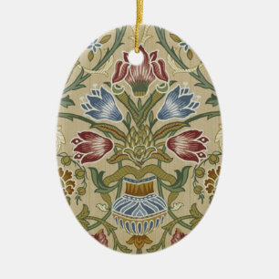 William Morris Brocade Floral Wallpaper Pattern Keramik Ornament