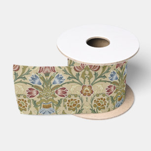 William Morris Brocade Floral Wallpaper Pattern Satinband
