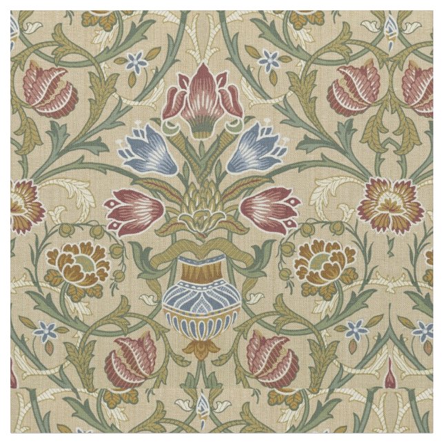 William Morris Brocade Floral Wallpaper Pattern Stoff (Nahaufnahme)