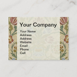 William Morris Brocade Floral Wallpaper Pattern Visitenkarte