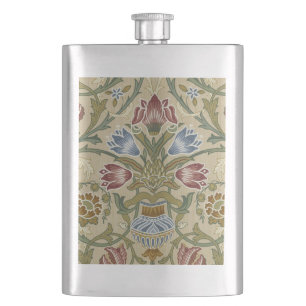 William Morris Brokat Blumen Tapetenmuster Flachmann